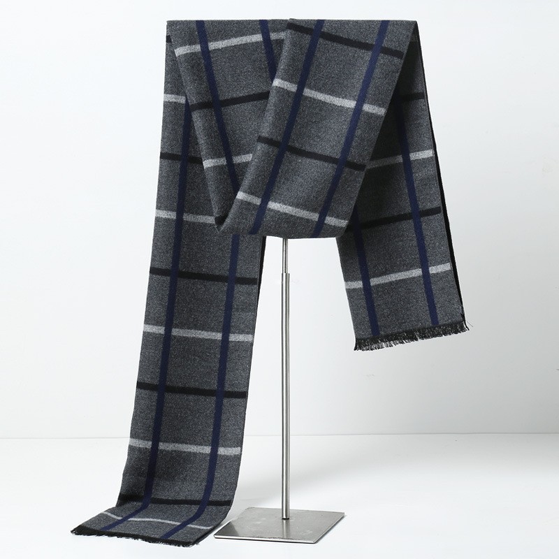 Muffler Men Wool - Designer Marke Plaid Männer Schals Winter