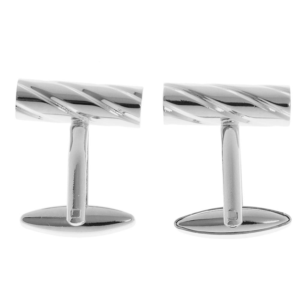 Tie Clip Silver - Modische Muschel-Manschettenknöpfe für Herren, Manschettenknöpfe aus