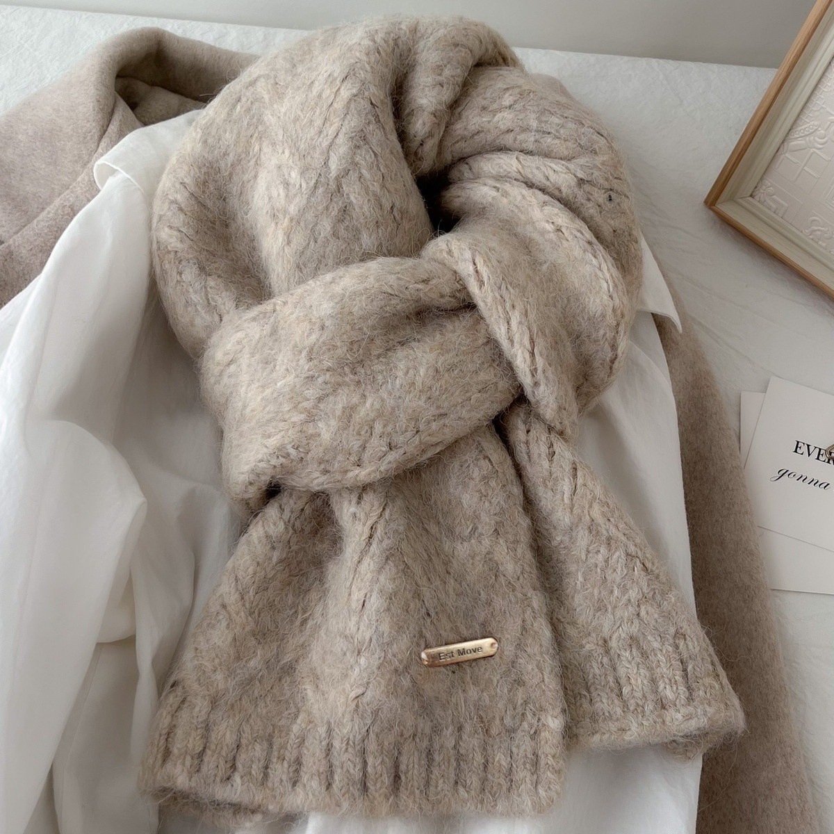 Hochwertiger Wollschal für Dam – Muffler Men Wool Bewertung und Preis