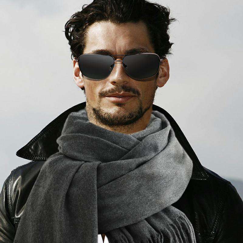 Modischer Schal für Herren, Wi – Muffler Men Wool Bewertung und Preis